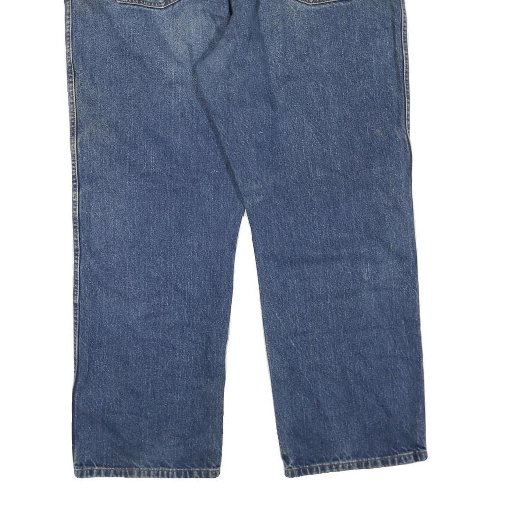 DICKIES Mens Jeans Blue Regular Straight Denim Medium W48 L30 Classic Zip