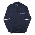 LOTTO Mens Navy Blue Track Jacket M Cotton Blend Zip Athletic Sportswear