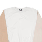 NIKE Womens Sweatshirt Beige Crew Neck S