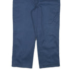 DICKIES Mens Cotton Blend Navy Regular Fit Straight Leg Trousers W38 L27