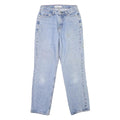 TOMMY HILFIGER Womens Jeans Blue Regular Straight Denim Light W27 L27 Button