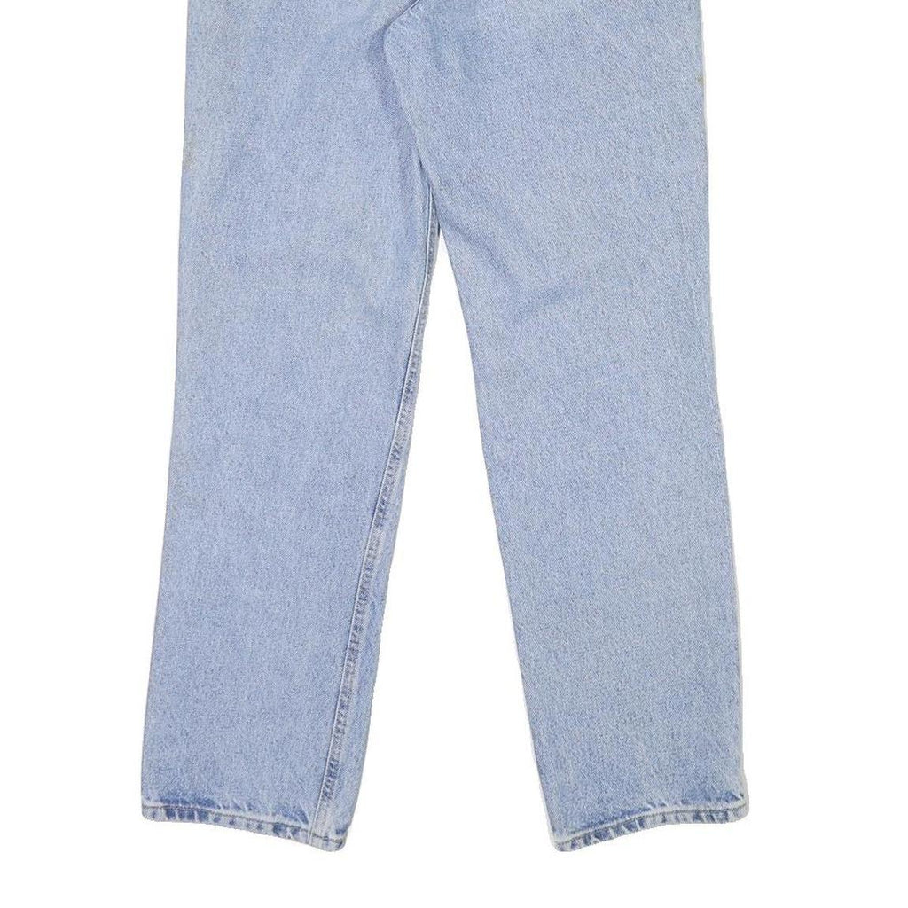 TOMMY HILFIGER Womens Jeans Blue Regular Straight Denim Light W27 L27 Button