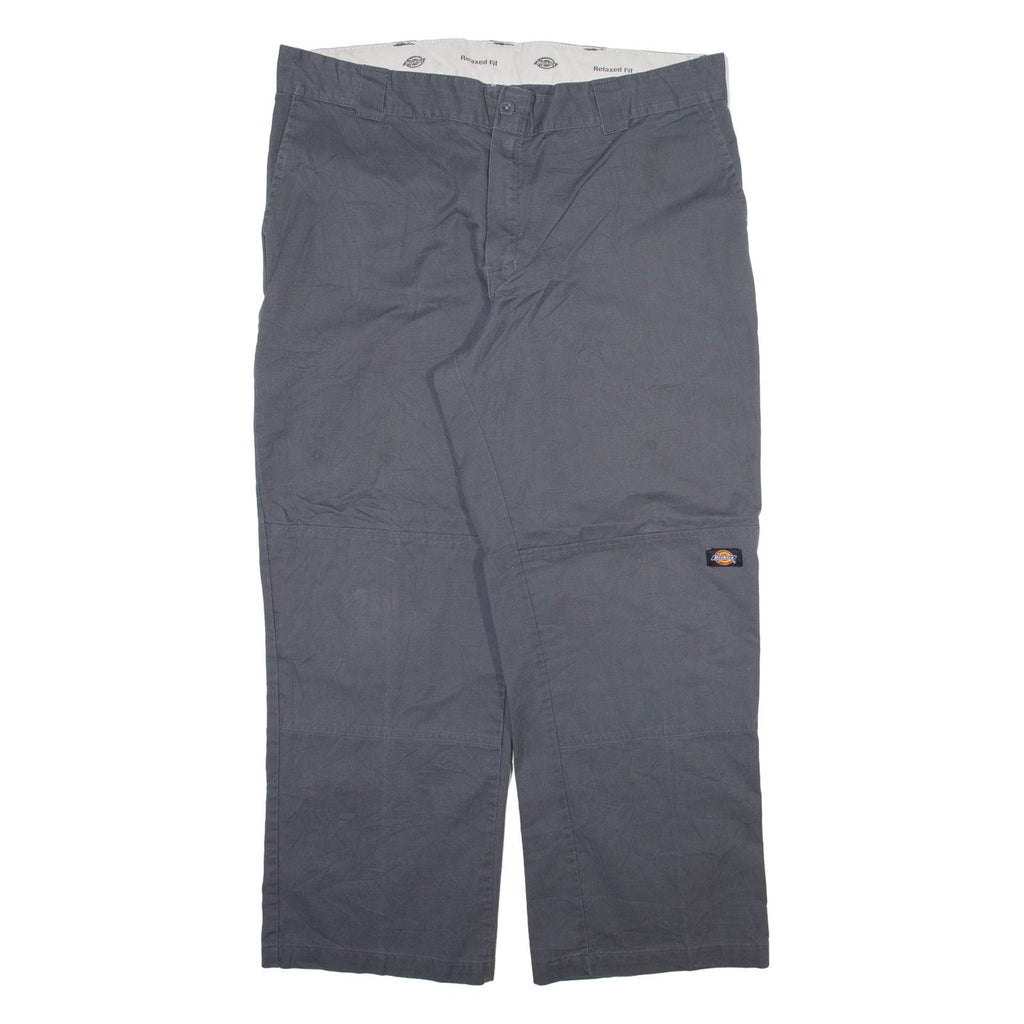 DICKIES Mens Trousers Grey Relaxed Straight W40 L28