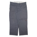 DICKIES Mens Trousers Grey Relaxed Straight W40 L28