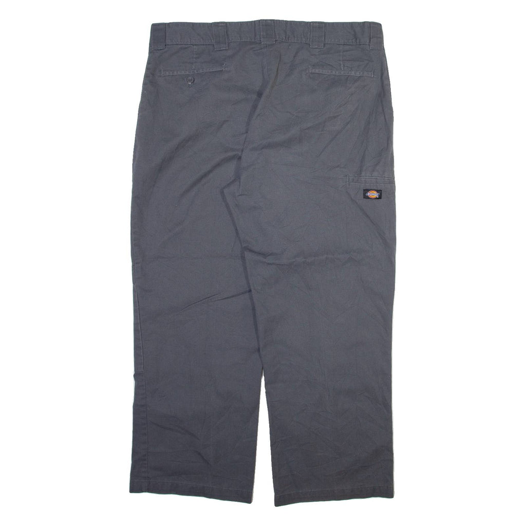 DICKIES Mens Trousers Grey Relaxed Straight W40 L28
