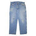 DICKIES Carpenter Workwear Mens Jeans Blue Relaxed Straight Stone Wash W38 L32