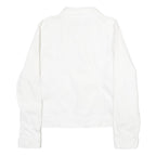 CALVIN KLEIN JEANS Womens White Cotton Denim Jacket M Button Plain Button