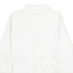 CALVIN KLEIN JEANS Womens White Cotton Denim Jacket M Button Plain Button