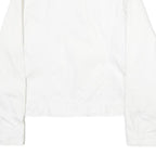 CALVIN KLEIN JEANS Womens White Cotton Denim Jacket M Button Plain Button