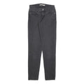 LEVI'S 711 Womens Jeans Black Slim Skinny Denim W26 L29 Stretch Zip