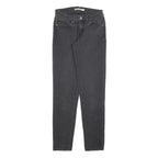 LEVI'S 711 Womens Jeans Black Slim Skinny Denim W26 L29 Stretch Zip