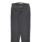 LEVI'S 711 Womens Jeans Black Slim Skinny Denim W26 L29 Stretch Zip