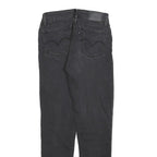 LEVI'S 711 Womens Jeans Black Slim Skinny Denim W26 L29 Stretch Zip