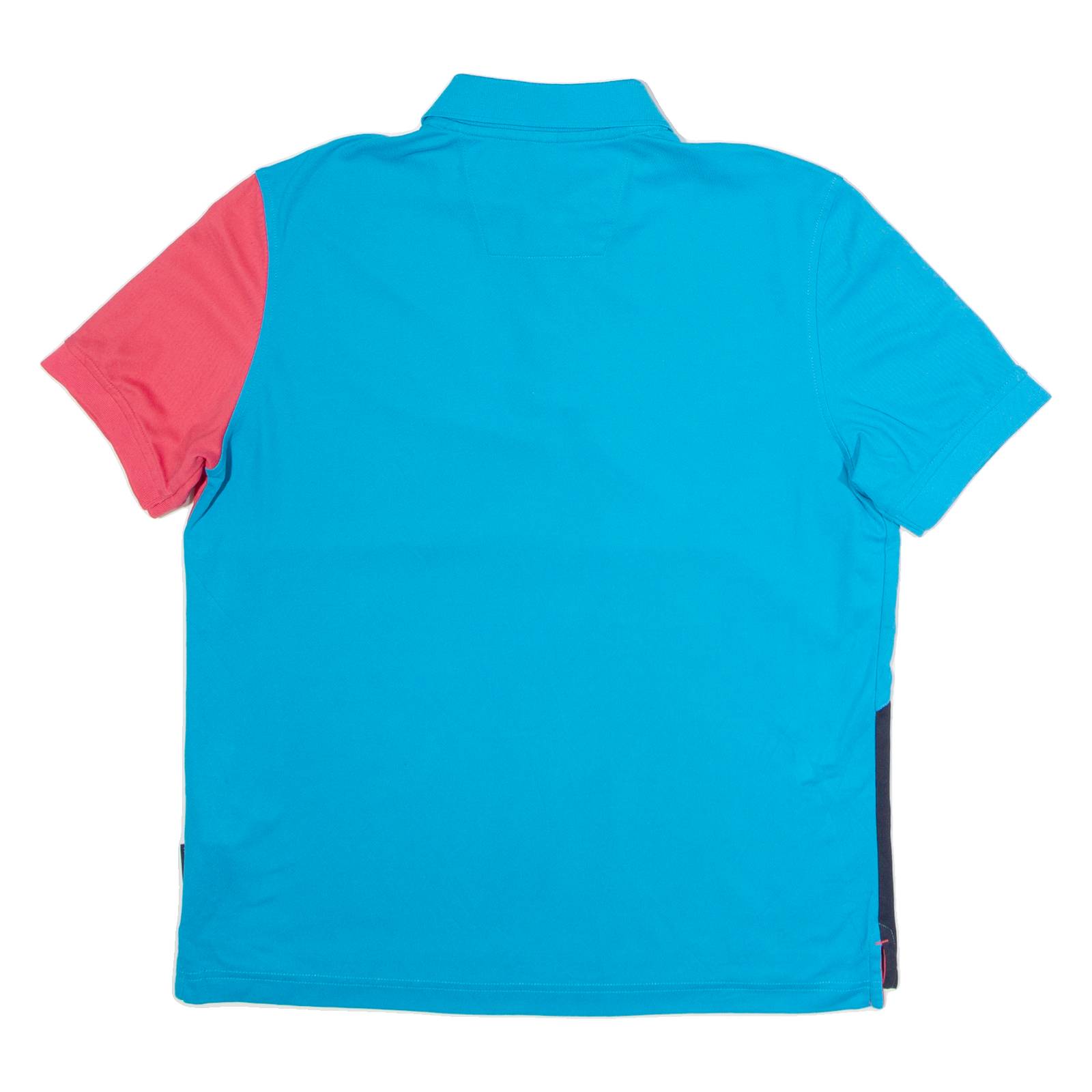 NAUTICA Mens Polo Shirt Blue Colourblock M