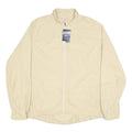 NIKE Womens Beige 2XL Jacket Polyester Zip Plain Lightweight Activewear