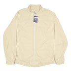 NIKE Womens Beige 2XL Jacket Polyester Zip Plain Lightweight Activewear