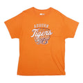 RUSSELL ATHLETIC Mens Orange Auburn Tigers Graphic T-Shirt L Short Sleeve Crew