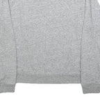 LEVI'S Womens Grey Cotton Blend Crew Neck Sweatshirt M Logo Print Casual