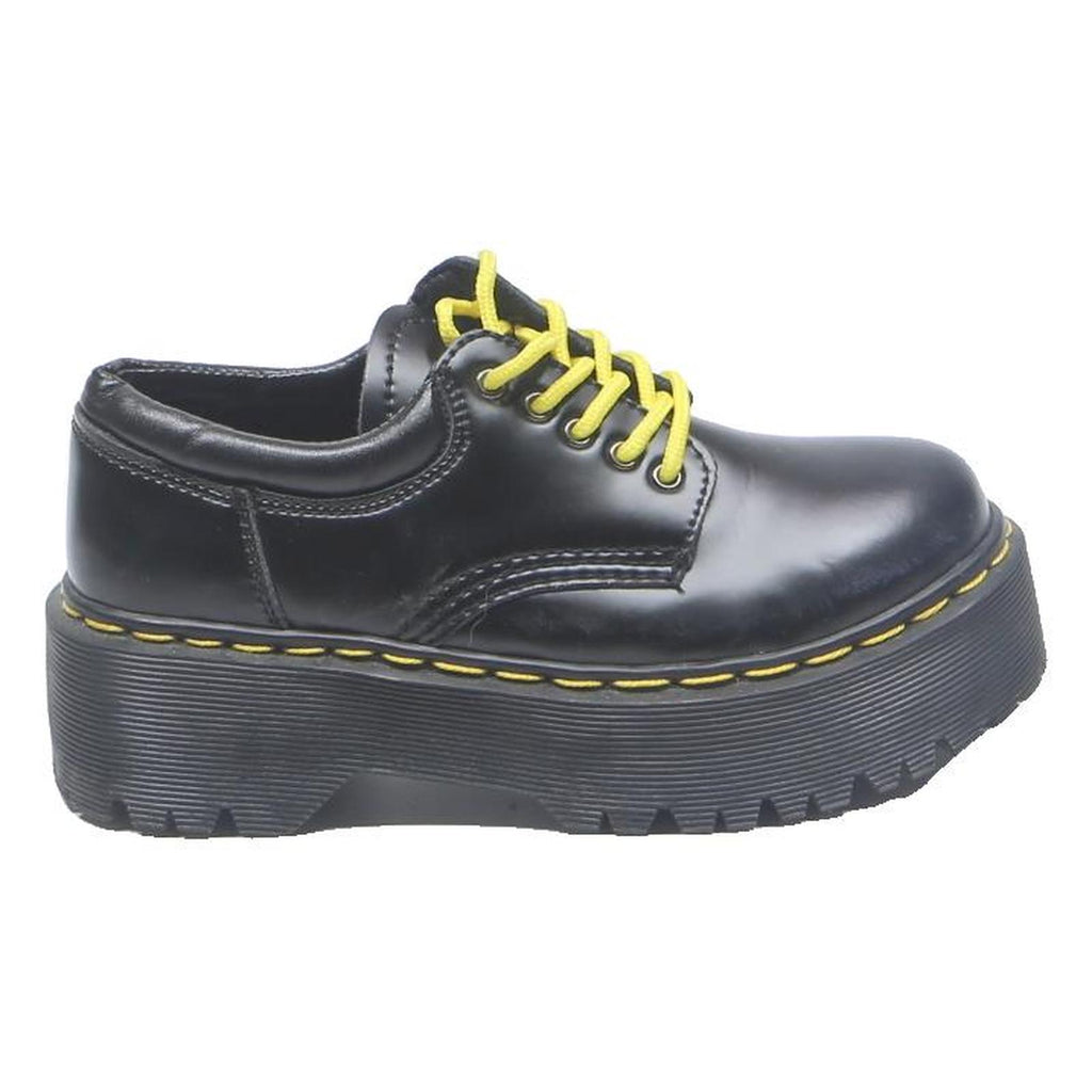DR MARTENS Jadon Womens Platform Lace-Up Boots Black Leather UK 4 Chunky Sole