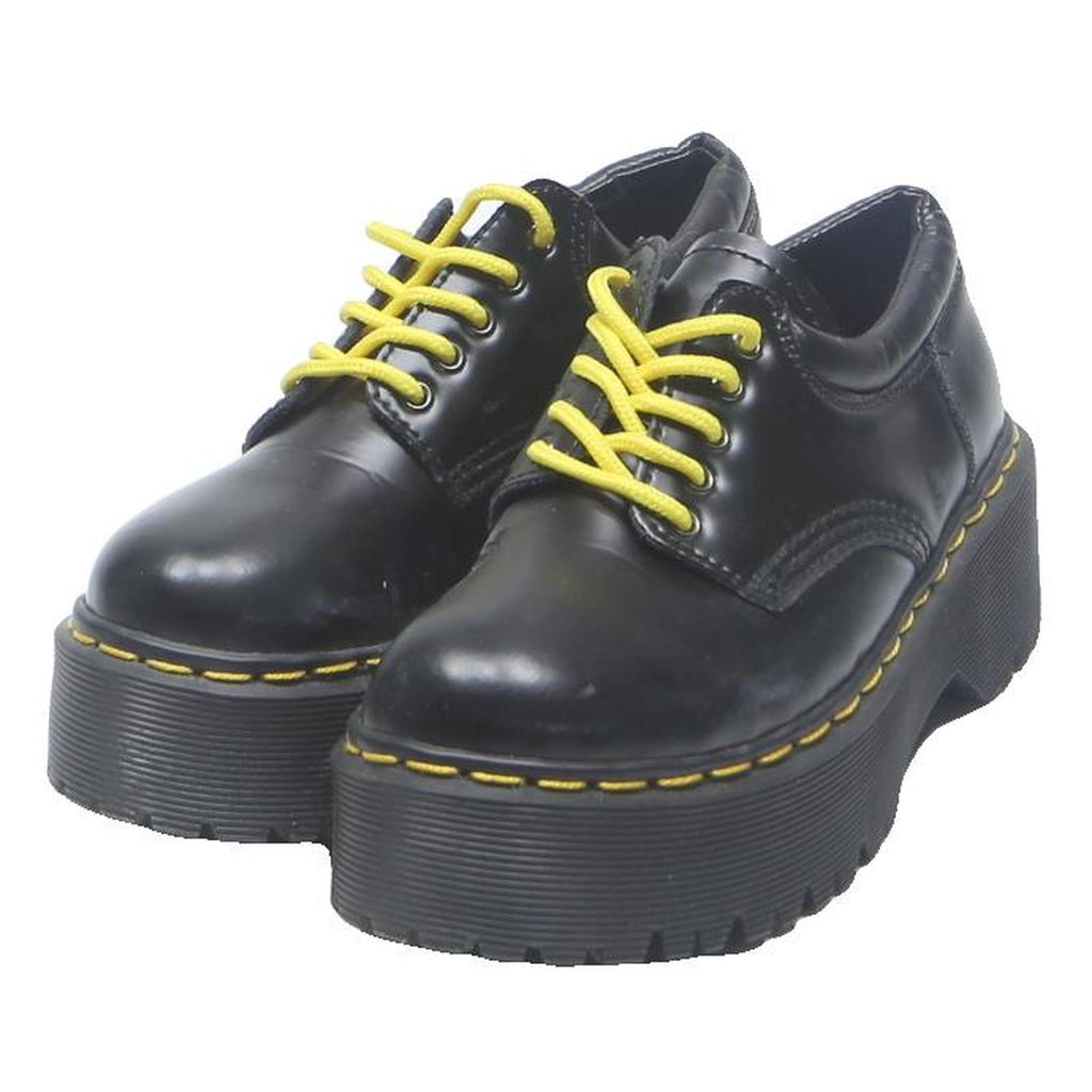 DR MARTENS Jadon Womens Platform Lace-Up Boots Black Leather UK 4 Chunky Sole