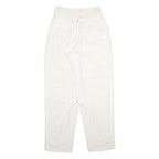 ROSNER Womens Trousers Cream Relaxed Tapered W24 L29