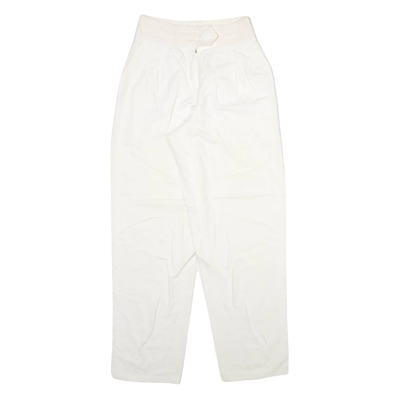 ROSNER Womens Trousers Cream Relaxed Tapered W24 L29
