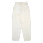 ROSNER Womens Trousers Cream Relaxed Tapered W24 L29