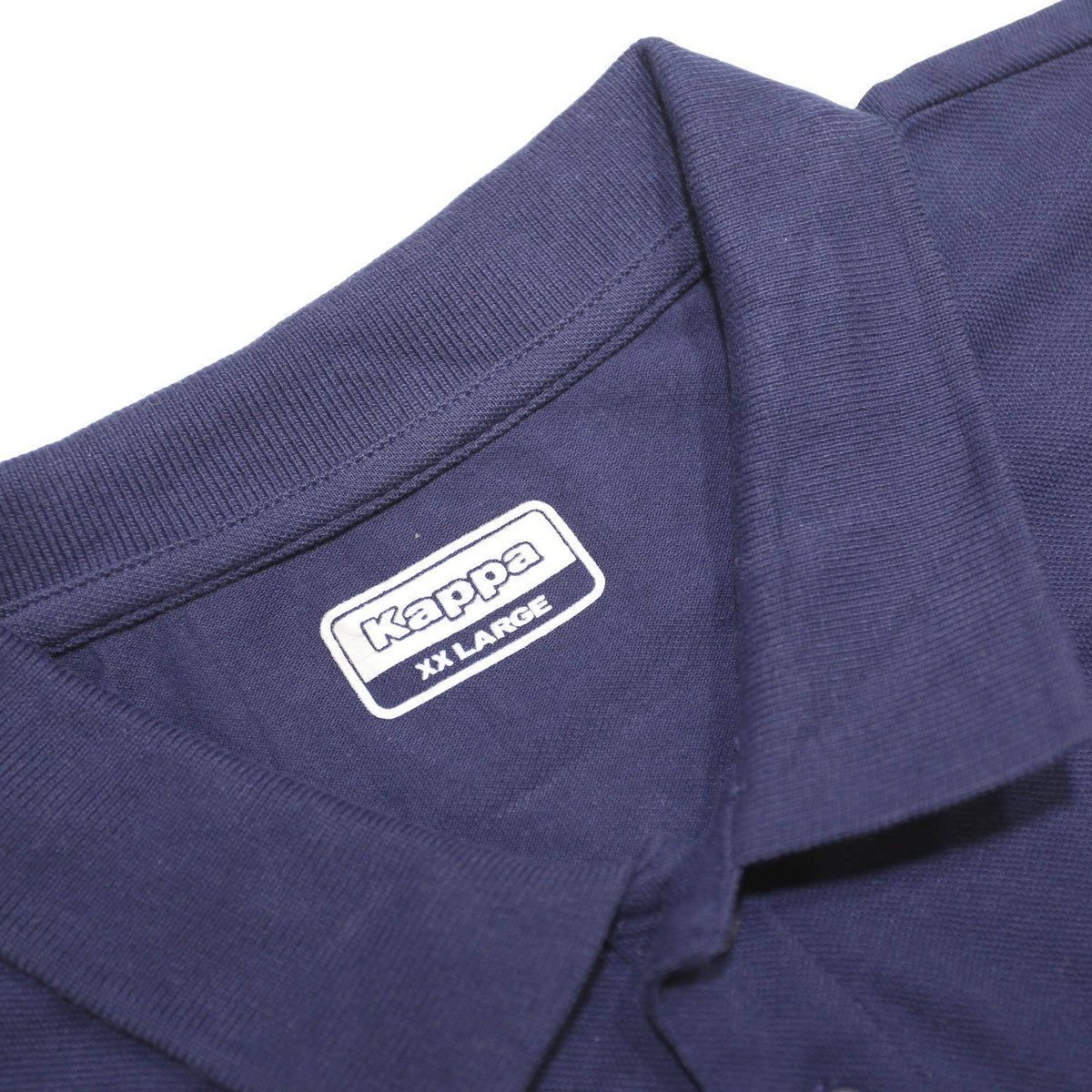 KAPPA Mens Blue & Gold BCM Short Sleeve Basic Polo Shirt 2XL Cotton Blend