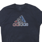 ADIDAS Womens Black Graphic T-Shirt M Short Sleeve Crew Neck Casual