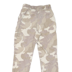 HOLISTER Mens Cotton Blend Beige & Cream Camo Regular Tapered Trousers W28 L29