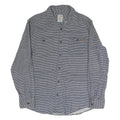 DICKIES Mens Blue & White Striped Shirt XL Cotton Blend Workwear Casual