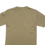 TEXTILES VERTRAUEN Mens Beige S Short Sleeve Crew Neck Cotton T-Shirt