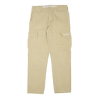 ALL ACCESS Mens Beige Regular Fit Cargo Trousers W29 L28 Cotton Blend Zip