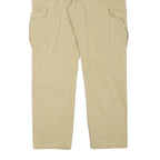 ALL ACCESS Mens Beige Regular Fit Cargo Trousers W29 L28 Cotton Blend Zip