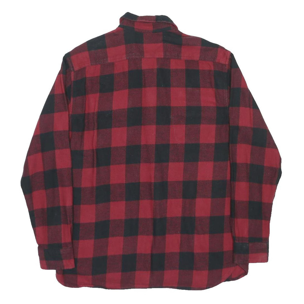 LEVI'S Mens Red & Black Check Shirt L Classic Fit Cotton Long Sleeve Button Up