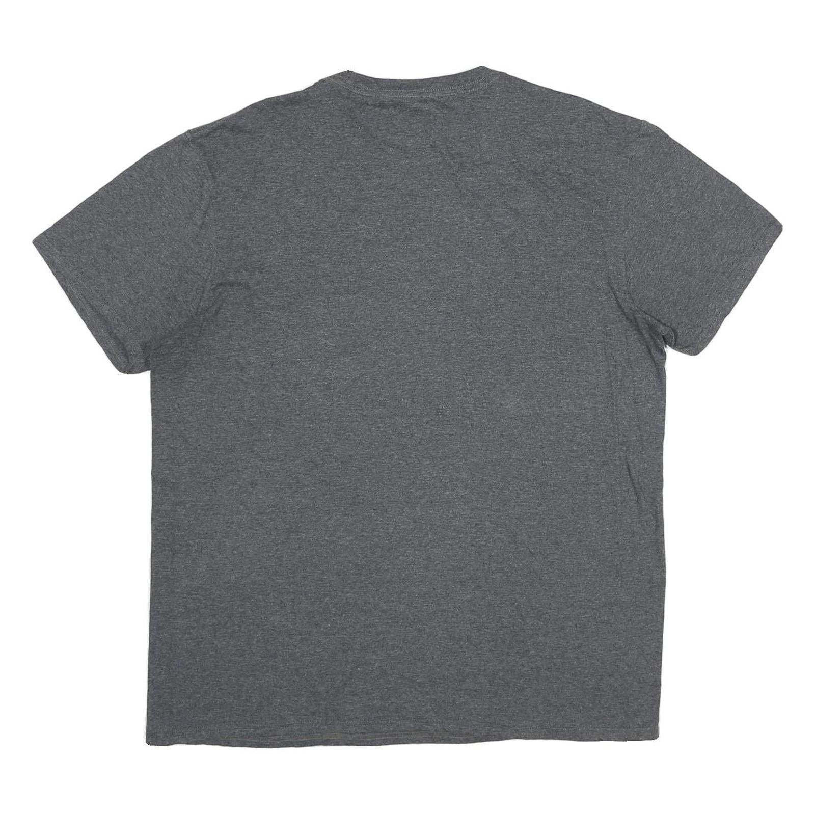 FIFTHSUN Mens Grey NASA Graphic T-Shirt L Short Sleeve Crew Neck Cotton