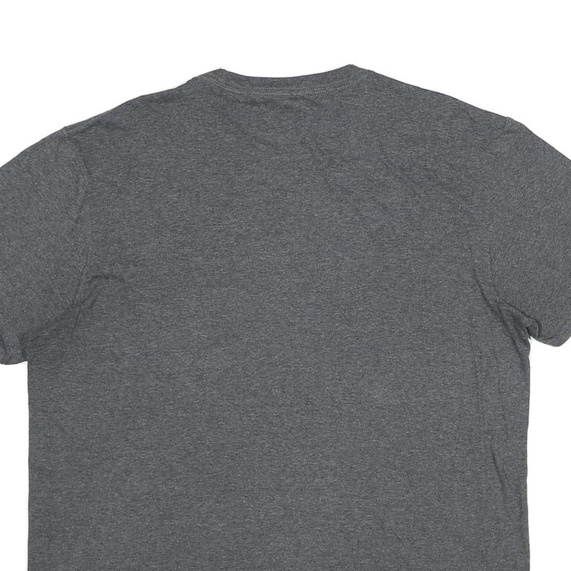 FIFTHSUN Mens Grey NASA Graphic T-Shirt L Short Sleeve Crew Neck Cotton