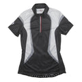CRIVIT Womens Black & Grey Cycling T-Shirt M Short Sleeve 1/4 Zip Sports