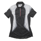 CRIVIT Womens Black & Grey Cycling T-Shirt M Short Sleeve 1/4 Zip Sports
