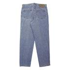 CALVIN KLEIN JEANS Mens Blue Regular Straight Denim W34 L32 Zip Cotton Blend