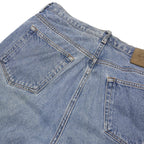 CALVIN KLEIN JEANS Mens Blue Regular Straight Denim W34 L32 Zip Cotton Blend