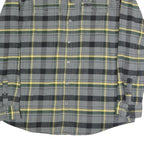 WRANGLER Mens Grey Black & Yellow Check Shirt 2XL Cotton Blend Long Sleeve