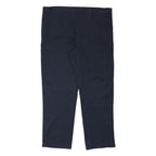 DICKIES Mens Regular Fit Navy Blue Polyester Blend Trousers W42 L31 Workwear Zip