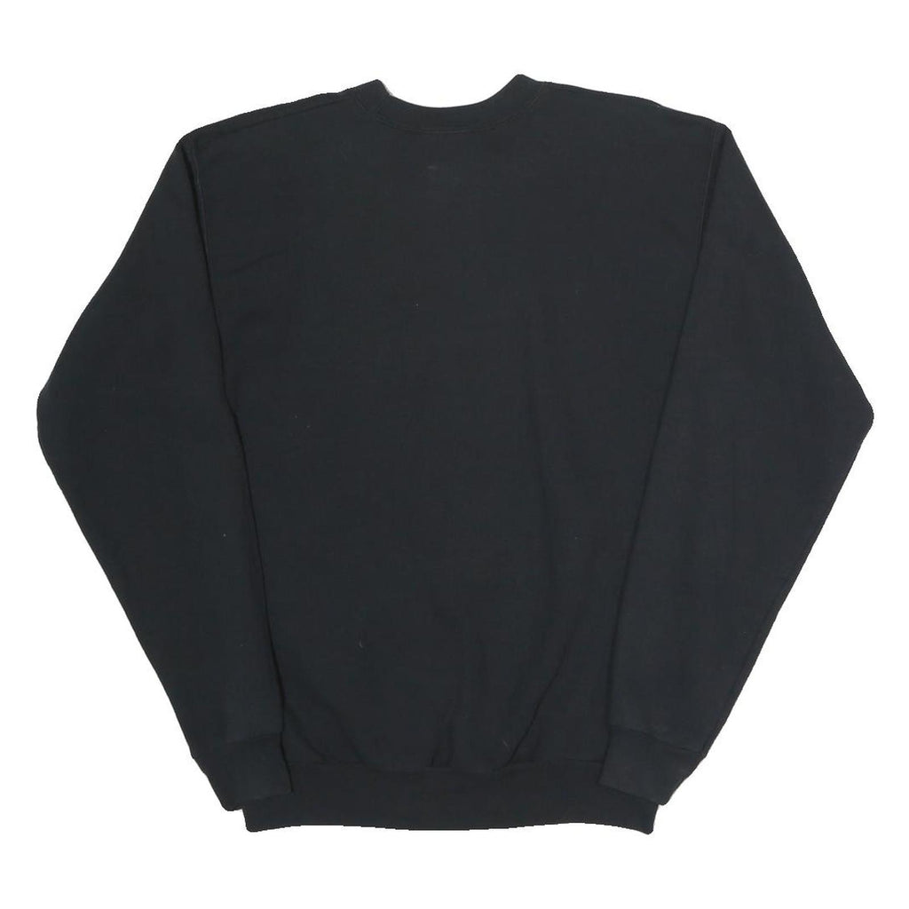 HANES Mens Black Antelope Crossing Cougars Crew Neck S Cotton Sweatshirt