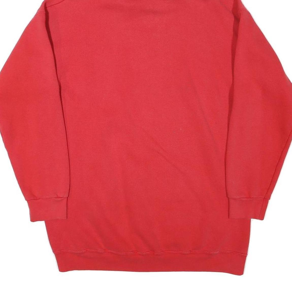 JERRY LEIGH Mens Red All American Pullover Hoodie M Cotton Blend Casual