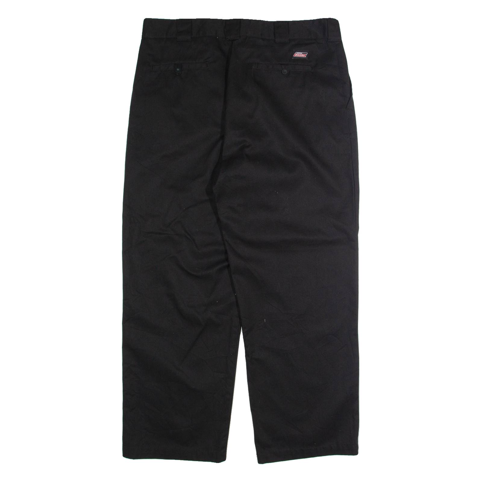 DICKIES Chino Mens Trousers Black Regular Straight W40 L30