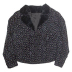 Womens Blazer Jacket Black Floral M