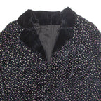 Womens Blazer Jacket Black Floral M