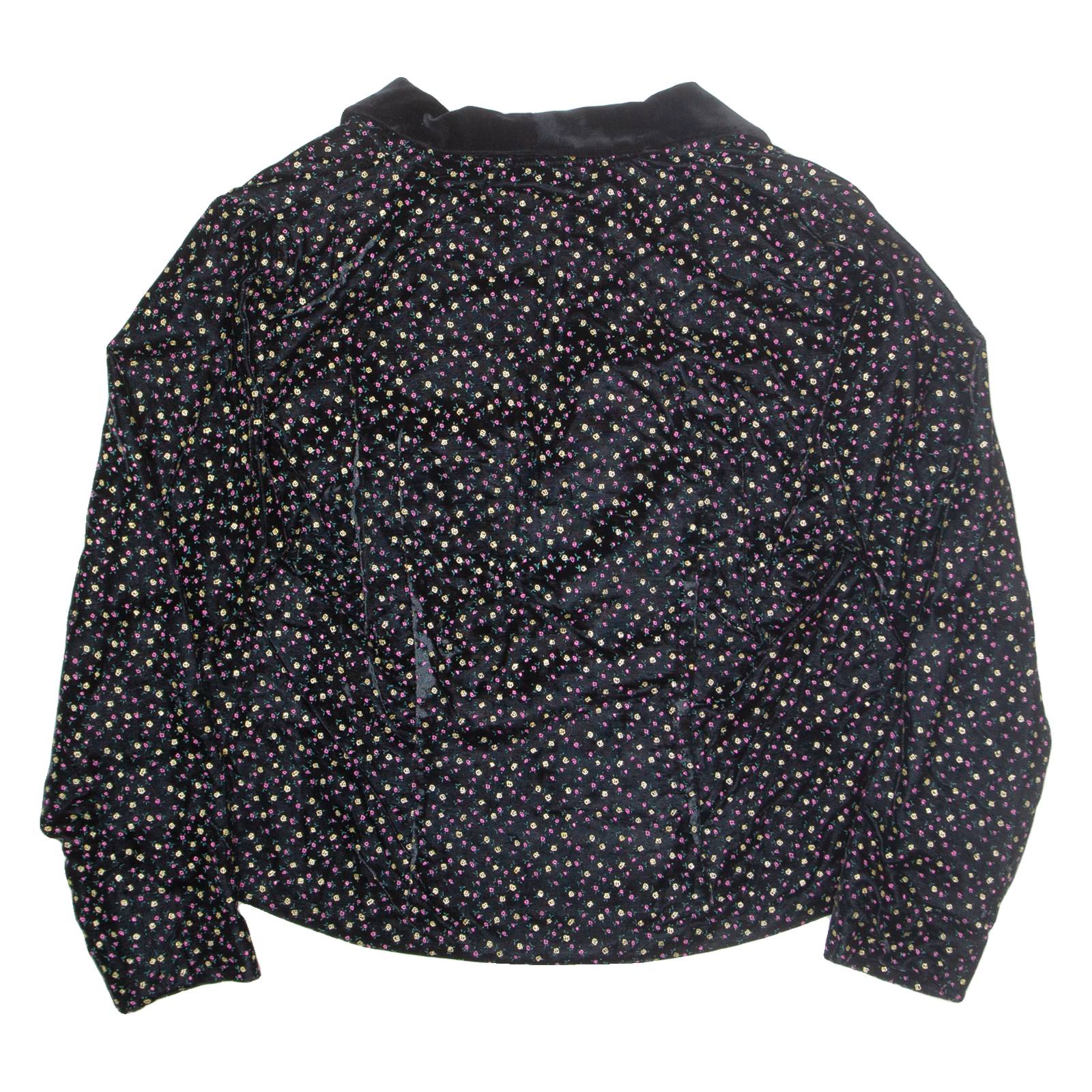 Womens Blazer Jacket Black Floral M