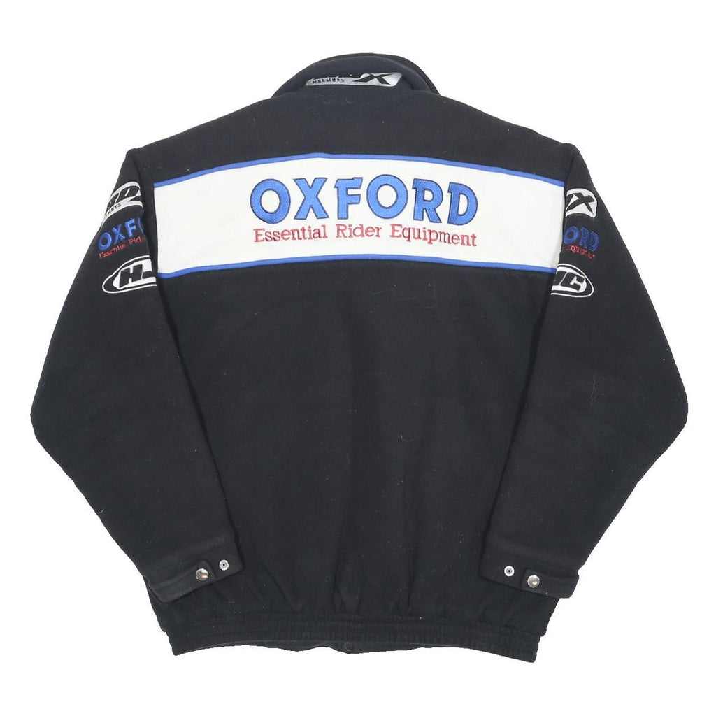 Mens Black Oxford Essential Rider Equipment Jacket XL Polyester Blend Zip Casual